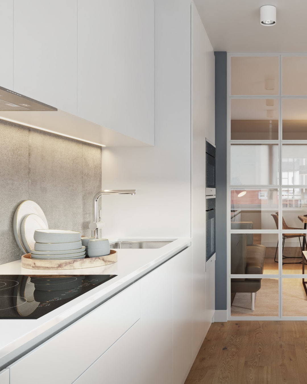 Render de diseño interior en Barcelona