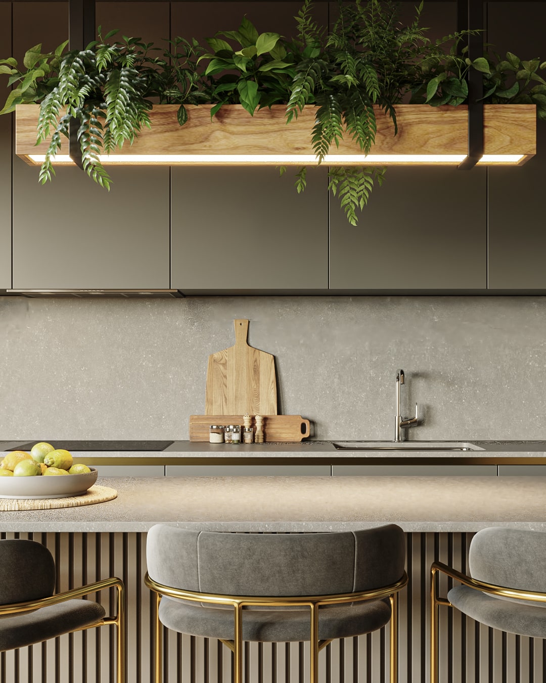 Render de diseño interior en Barcelona