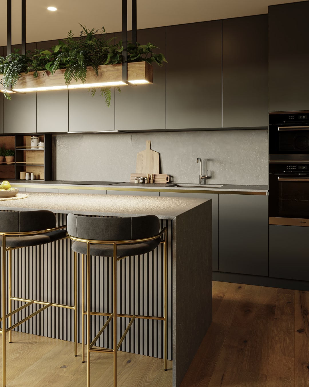 Render de diseño interior en Barcelona