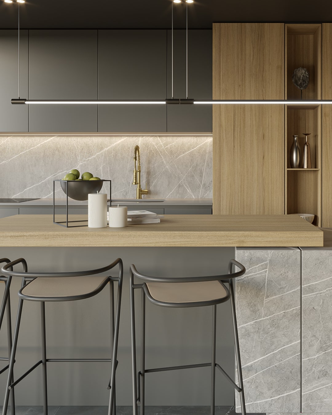 Render de diseño interior en Barcelona