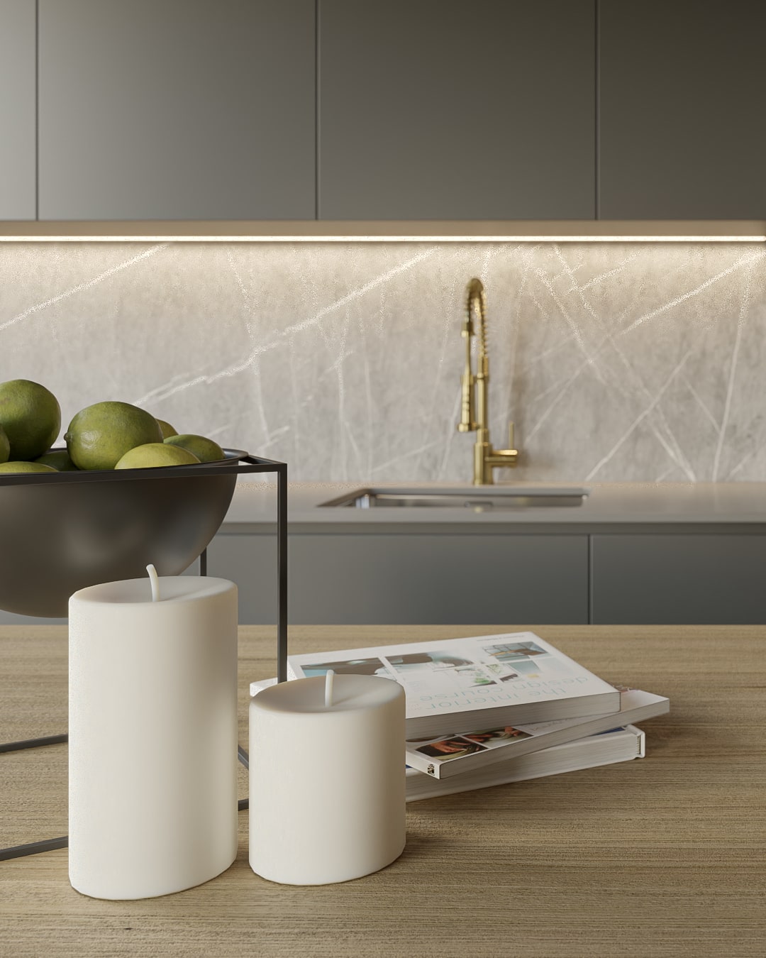 Render de diseño interior en Barcelona