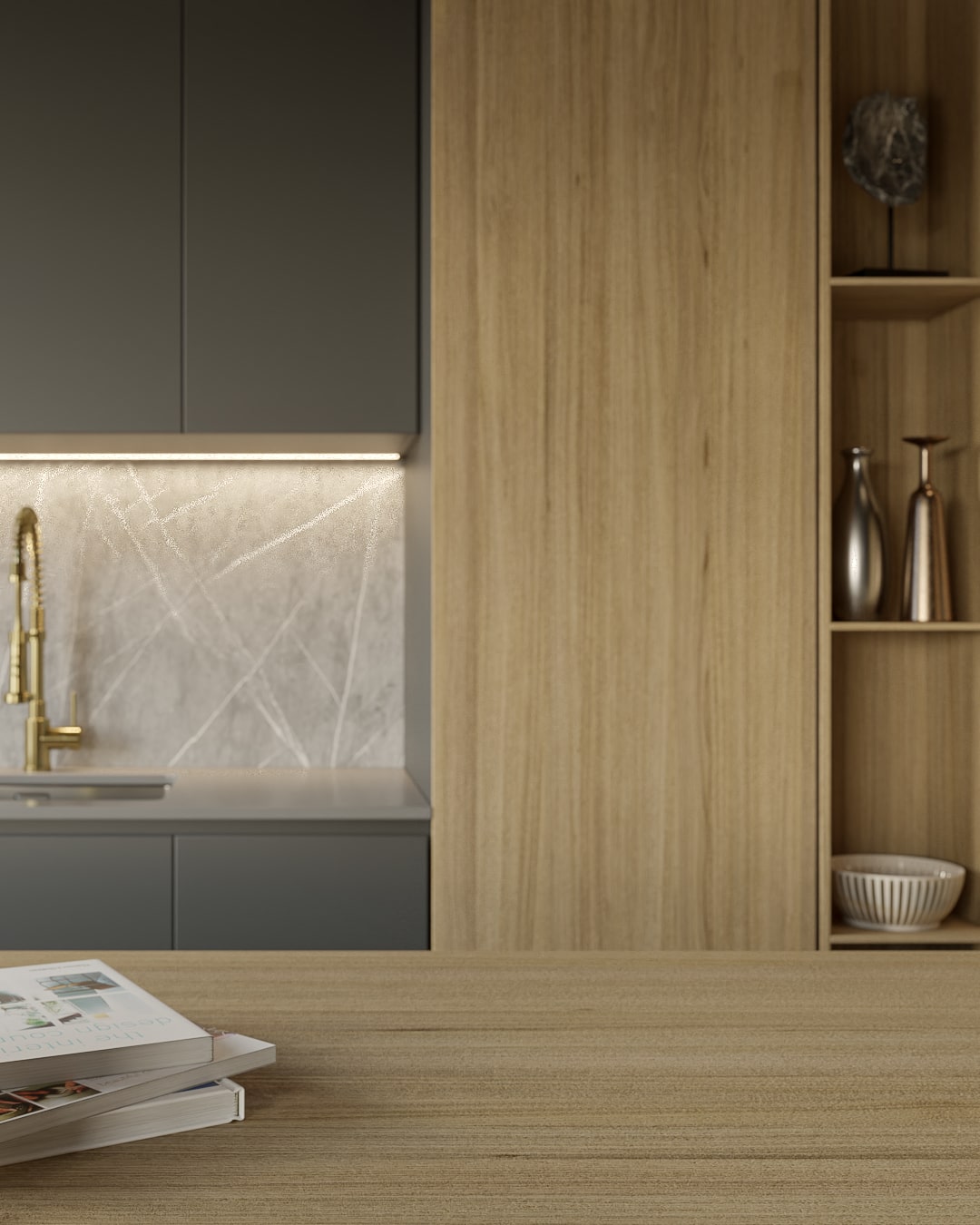 Render de diseño interior en Barcelona