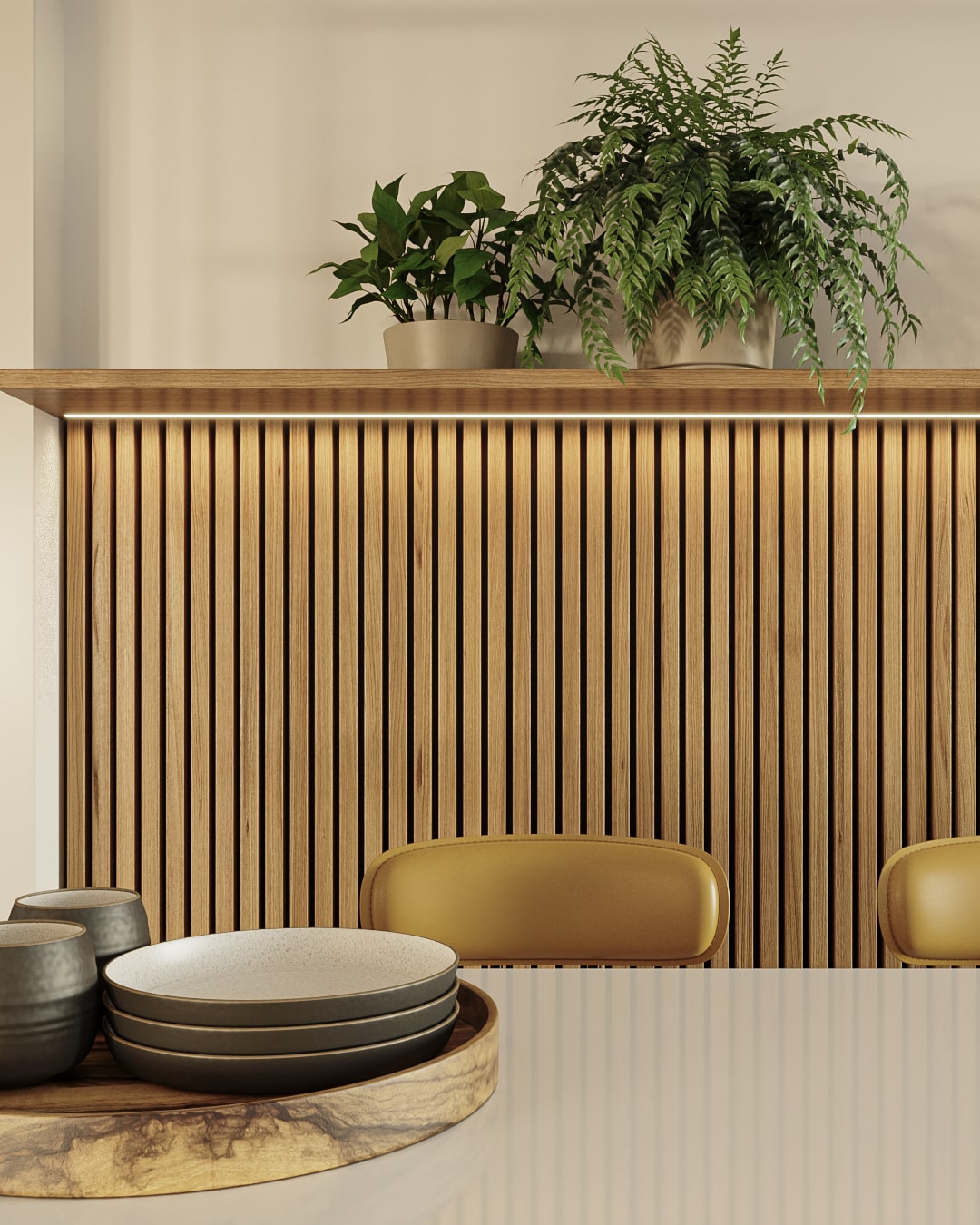 Render de diseño interior en Barcelona