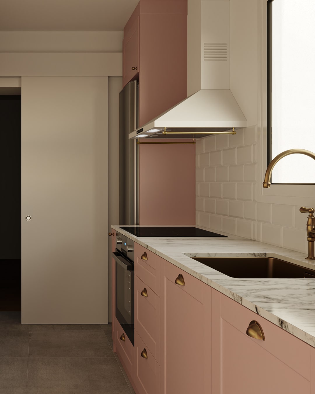 Render de diseño interior en Barcelona