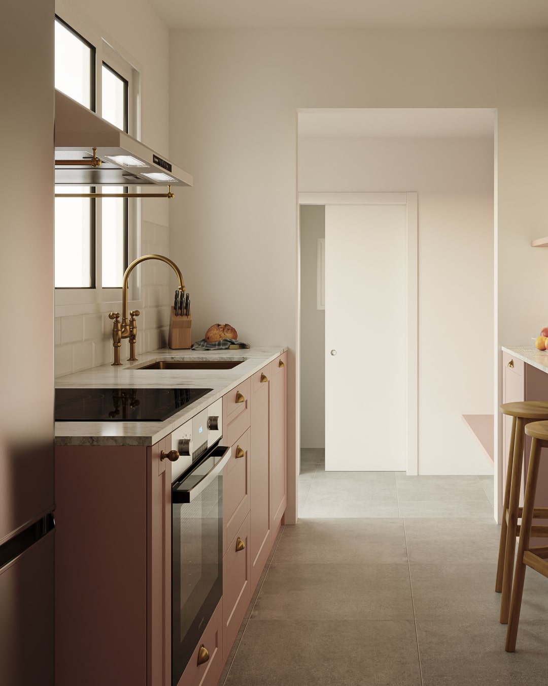 Render de diseño interior en Barcelona