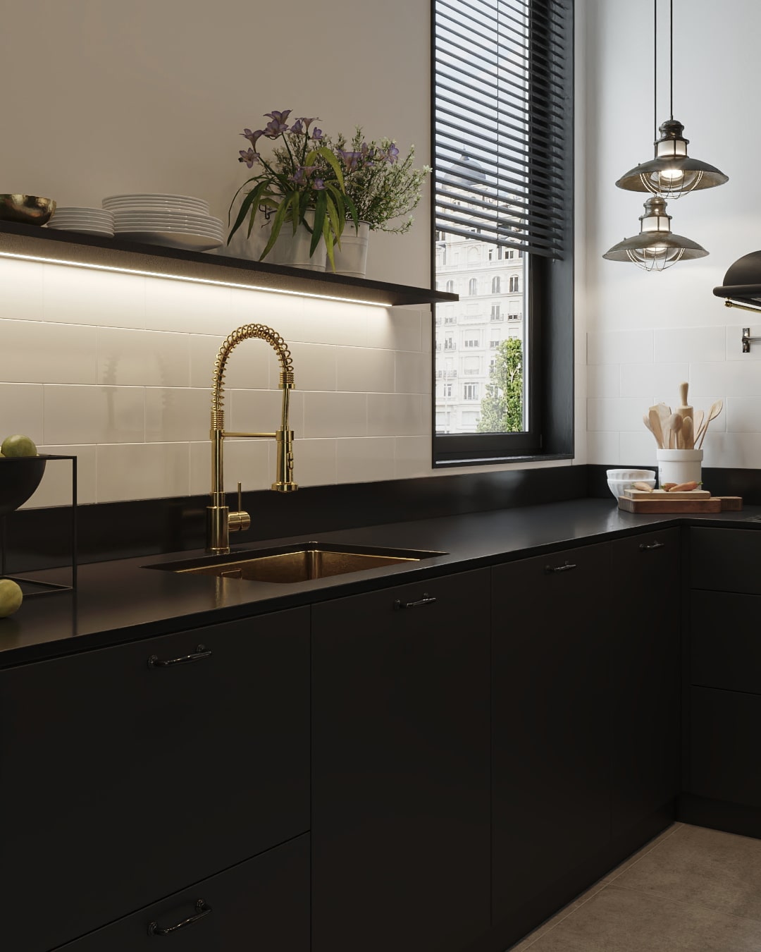 Render de diseño interior en Barcelona