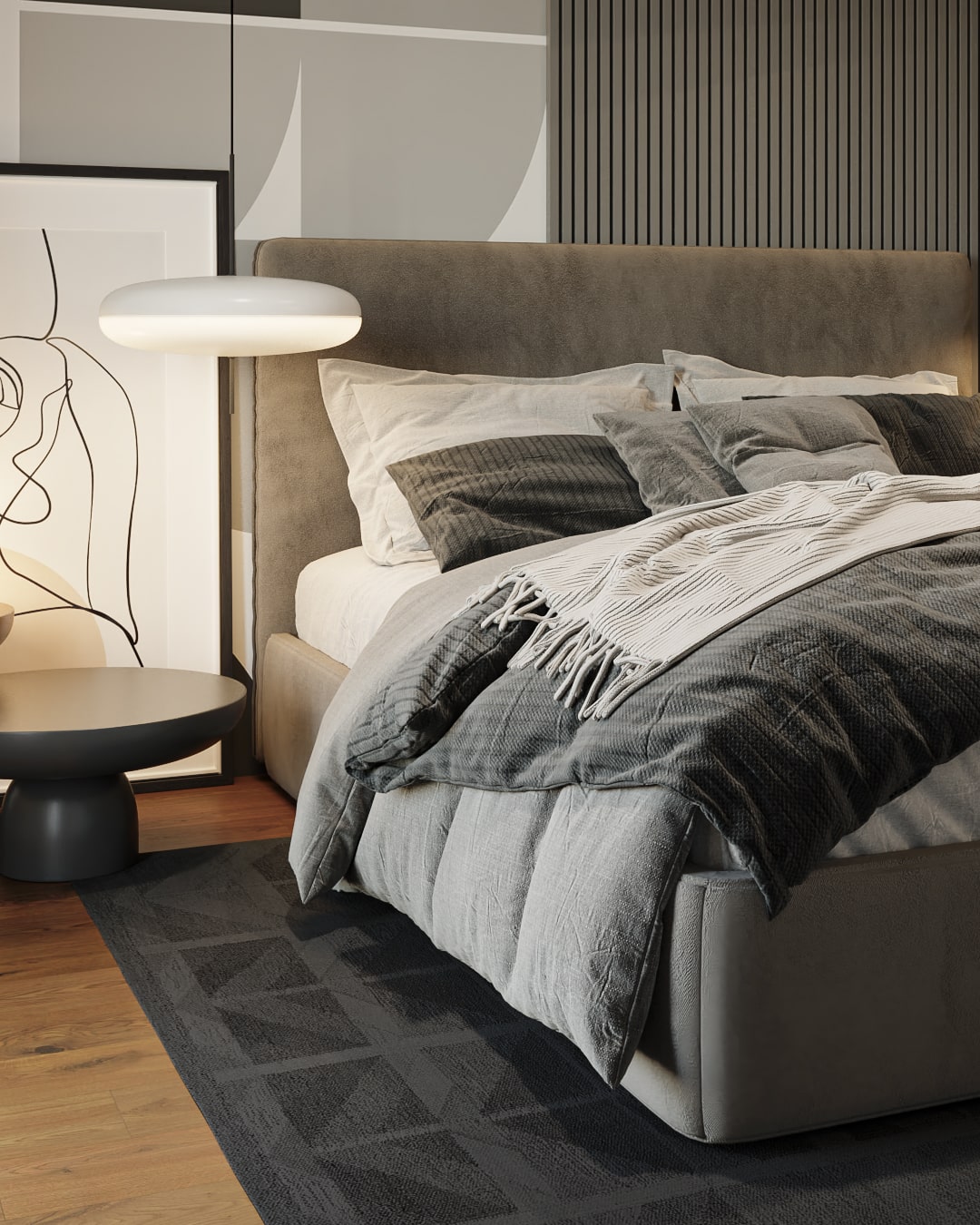 Render de diseño interior en Barcelona