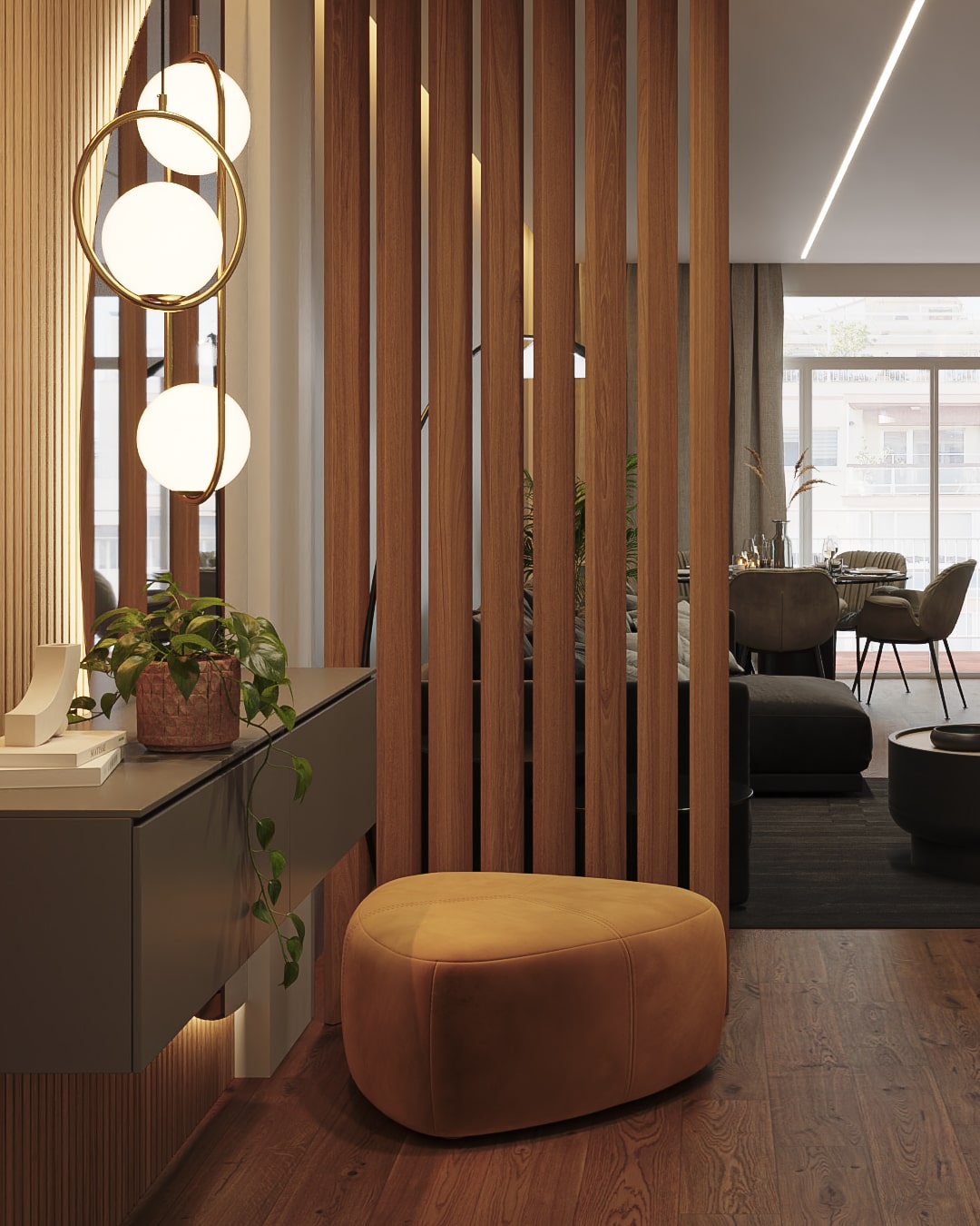 Render de diseño interior en Barcelona