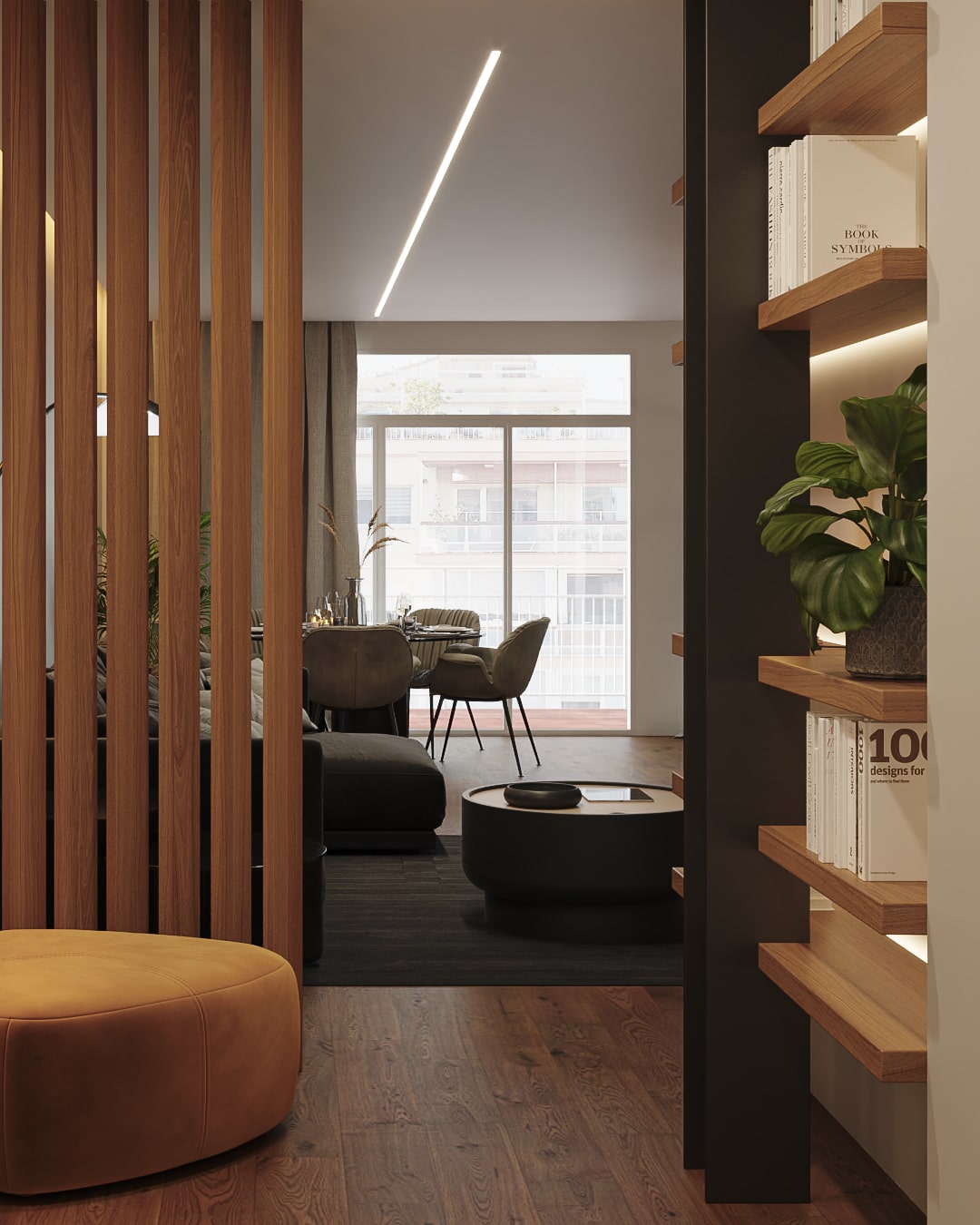 Render de diseño interior en Barcelona