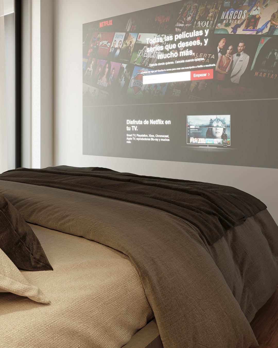 Render de diseño interior en Barcelona