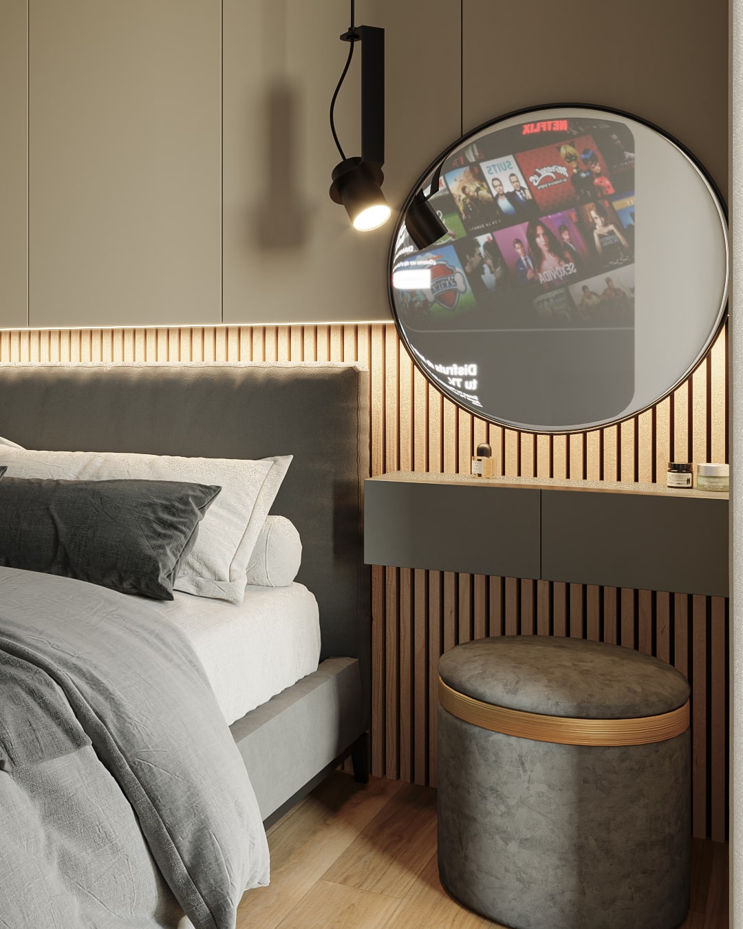 Render de diseño interior en Barcelona