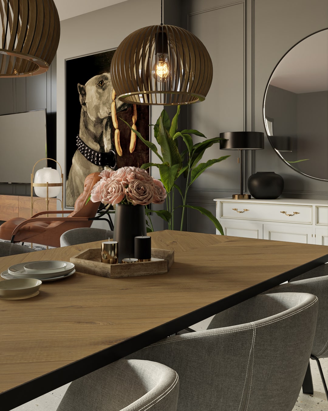 Render de diseño interior en Barcelona